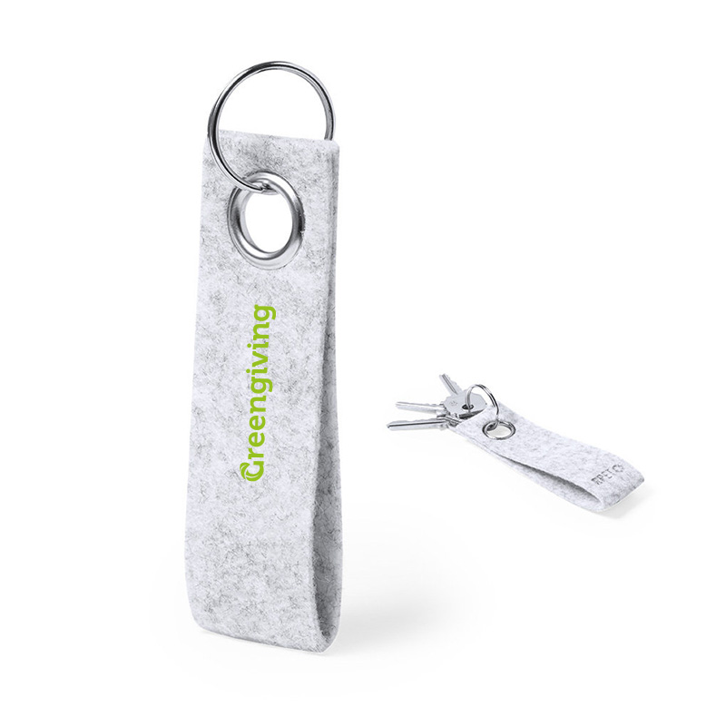 Sleutelhanger RPET vilt | Eco geschenk